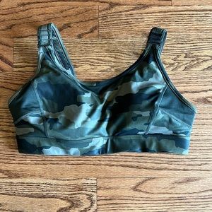 Camo Sports bra with adjustable straps